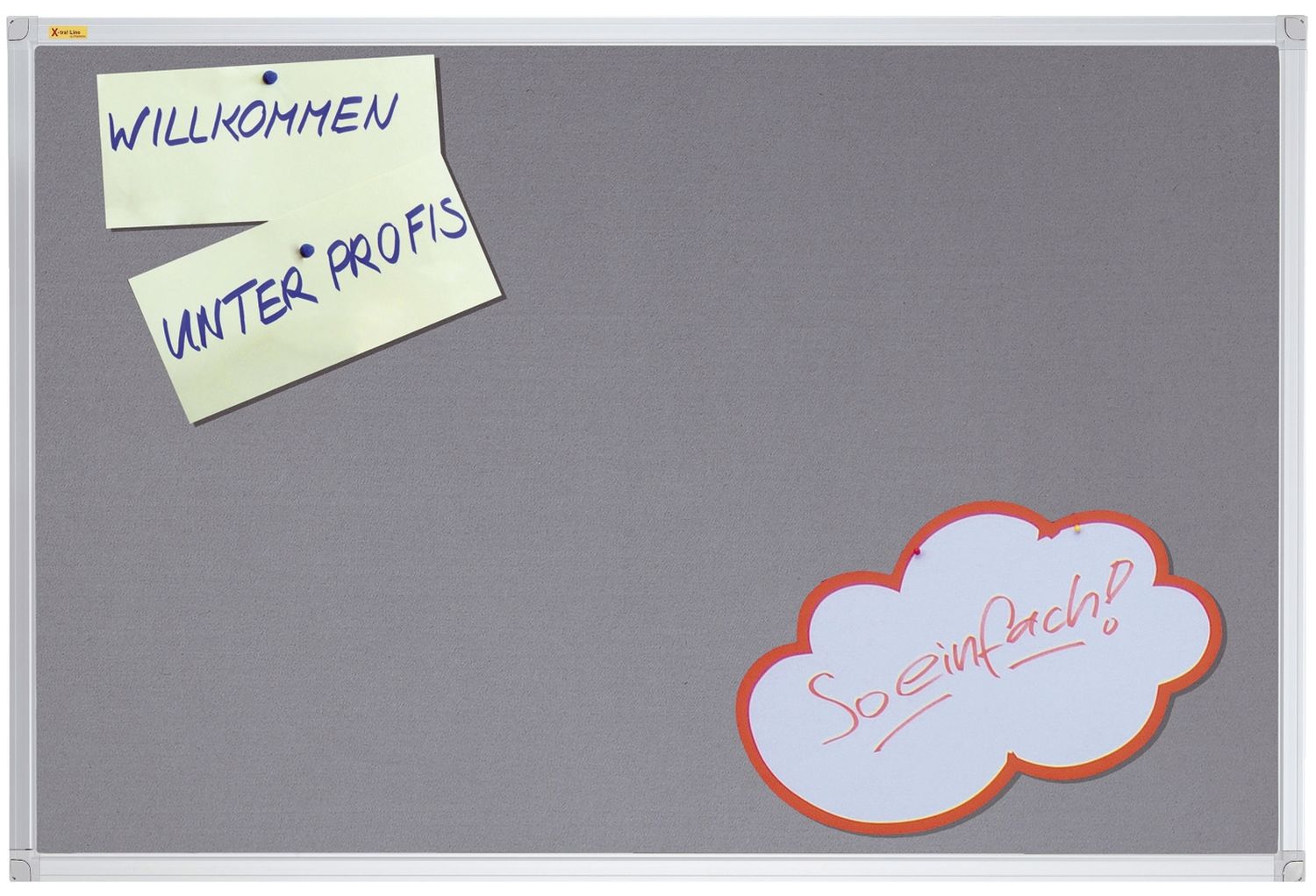 X-tra!Line® Filztafel - 120 x 90 cm, grau X-tra!Line® Filztafel - 120 x 90 cm, grau