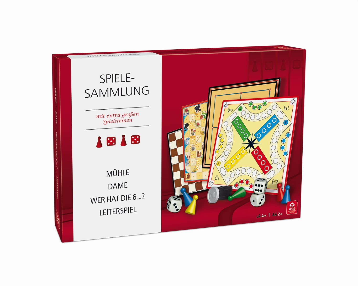 Spielesammlung Senioren mit extra großen Spielsteinen