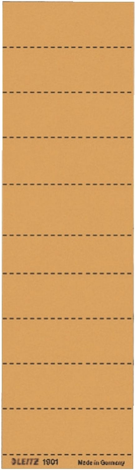 Beschriftungsschilder Leitz 1901-00-45, Handbeschriftung, Karton, 100 Stück, orange