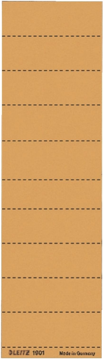 Beschriftungsschilder Leitz 1901-00-45, Handbeschriftung, Karton, 100 Stück, orange Beschriftungsschilder Leitz 1901-00-45, Handbeschriftung, Karton, 100 Stück, orange
