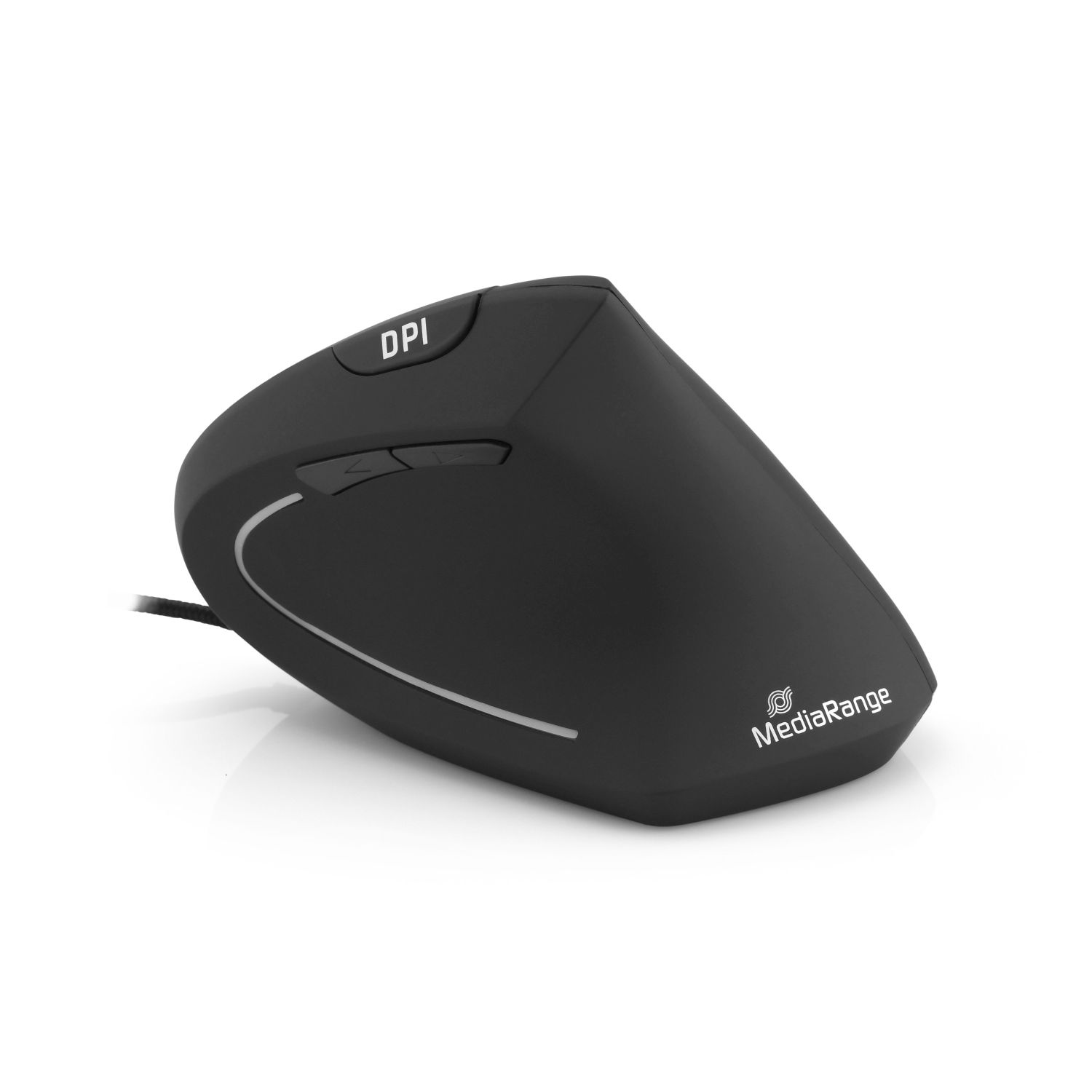Maus MROS230 - ergonomisch, 6 Tasten, optisch, kabelgebunden, schwarz Maus MROS230 - ergonomisch, 6 Tasten, optisch, kabelgebunden, schwarz