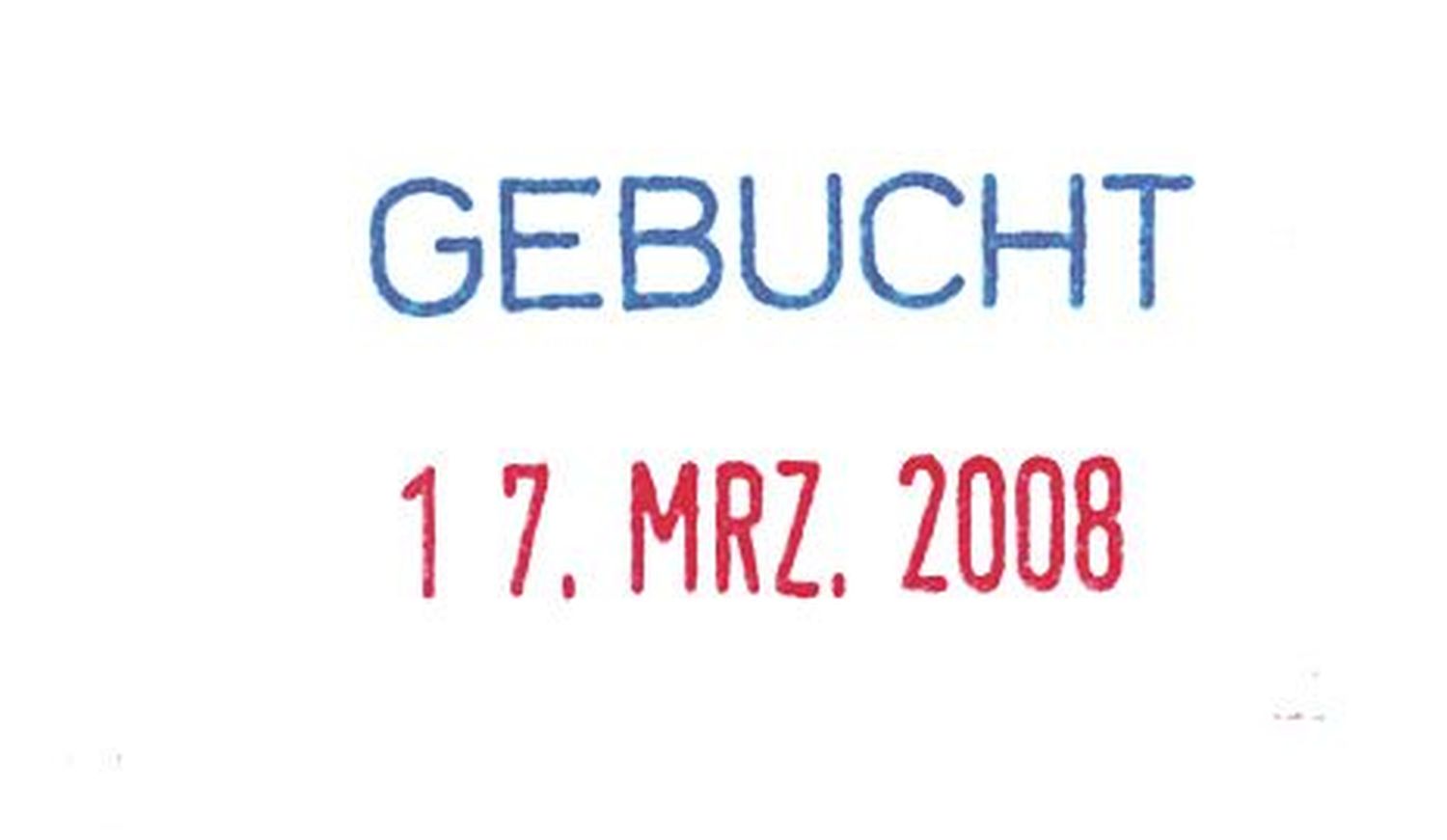 Stempel Printy 4850/L7 - GEBUCHT mit Datum Stempel Printy 4850/L7 - GEBUCHT mit Datum