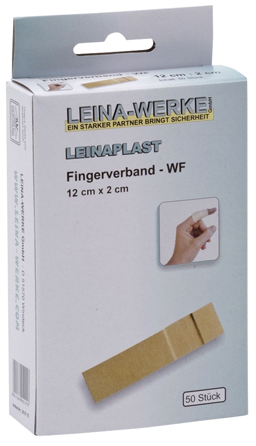 Fingerverband Leina-Werke 72050, 50 Stück, lose, 12 cm x 2 cm, wasserfest Fingerverband Leina-Werke 72050, 50 Stück, lose, 12 cm x 2 cm, wasserfest
