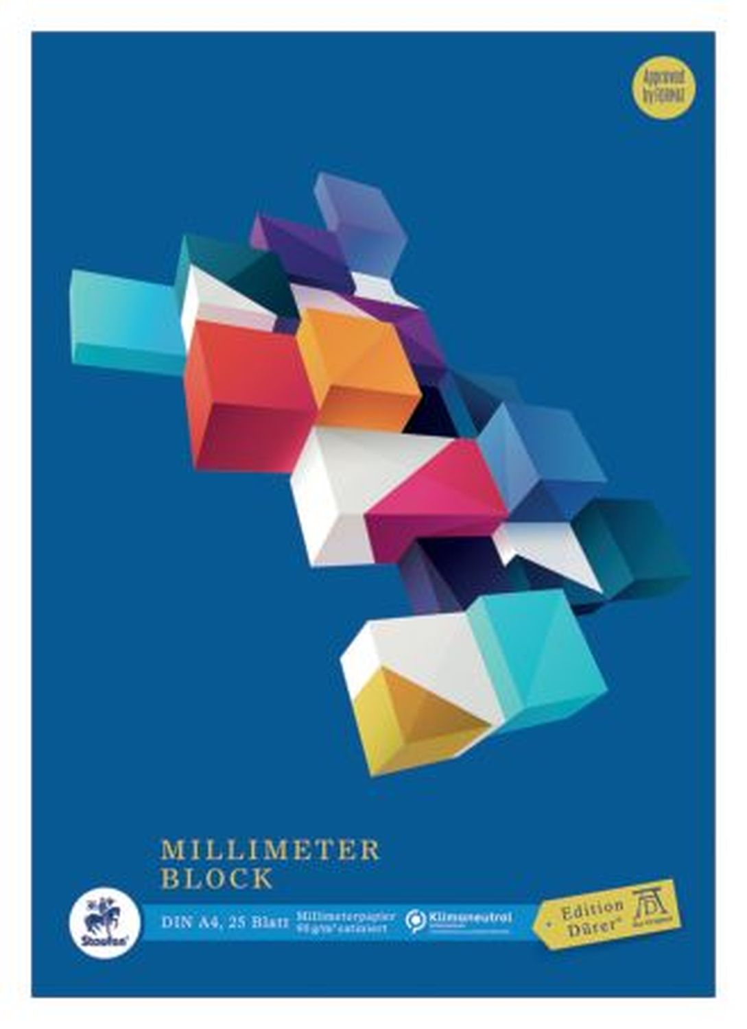 Millimeterblock - 25 Blatt, A4, 90 g/qm Millimeterblock - 25 Blatt, A4, 90 g/qm