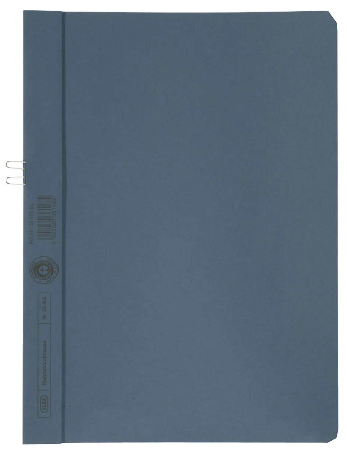 Klemmhandmappe ohne Deckel - A4, 10 Blatt, Manilakarton (RC), blau Klemmhandmappe ohne Deckel - A4, 10 Blatt, Manilakarton (RC), blau
