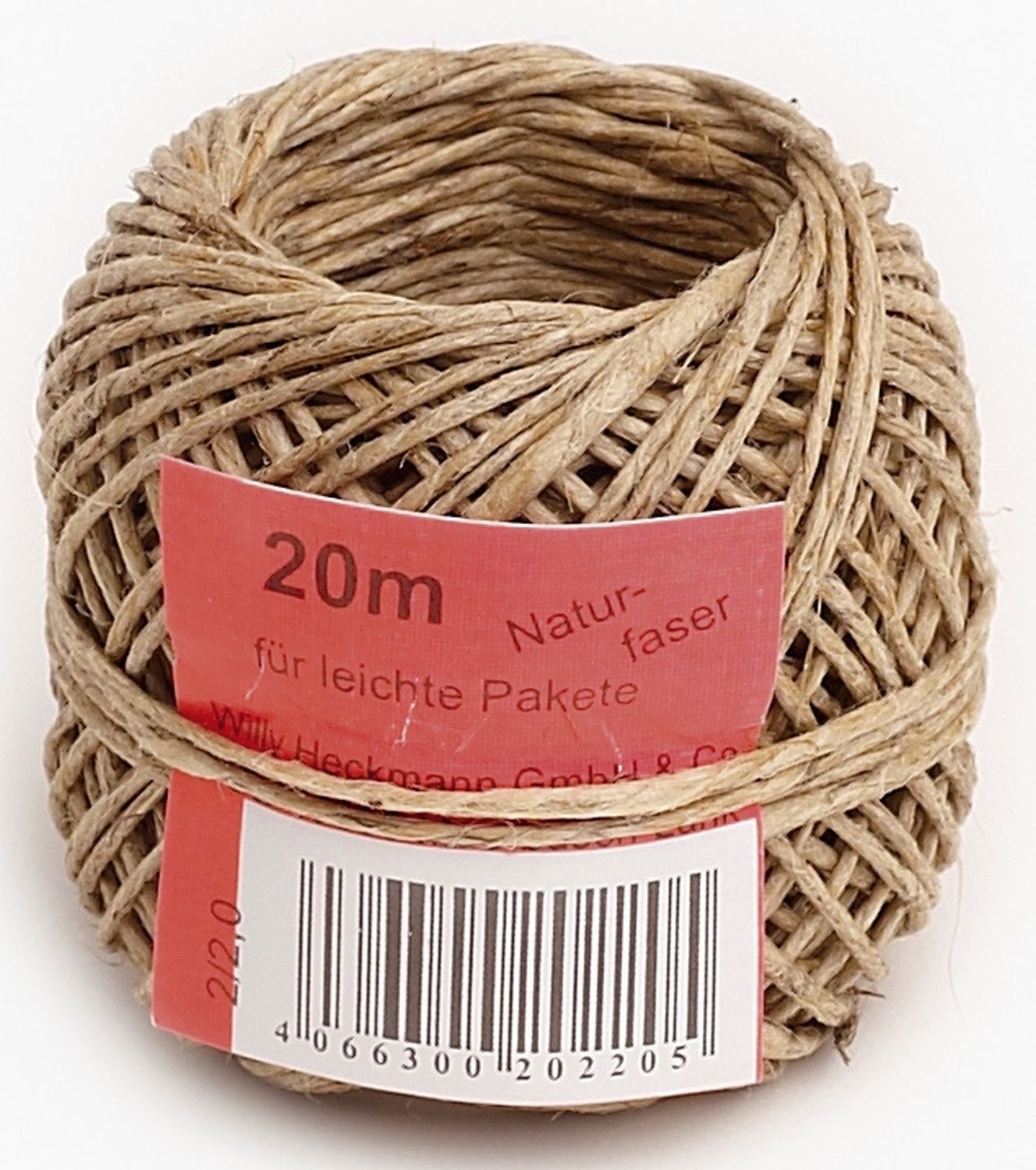 Bindfaden/Kordel, fein, bis 4 kg, 20 m Bindfaden/Kordel, fein, bis 4 kg, 20 m