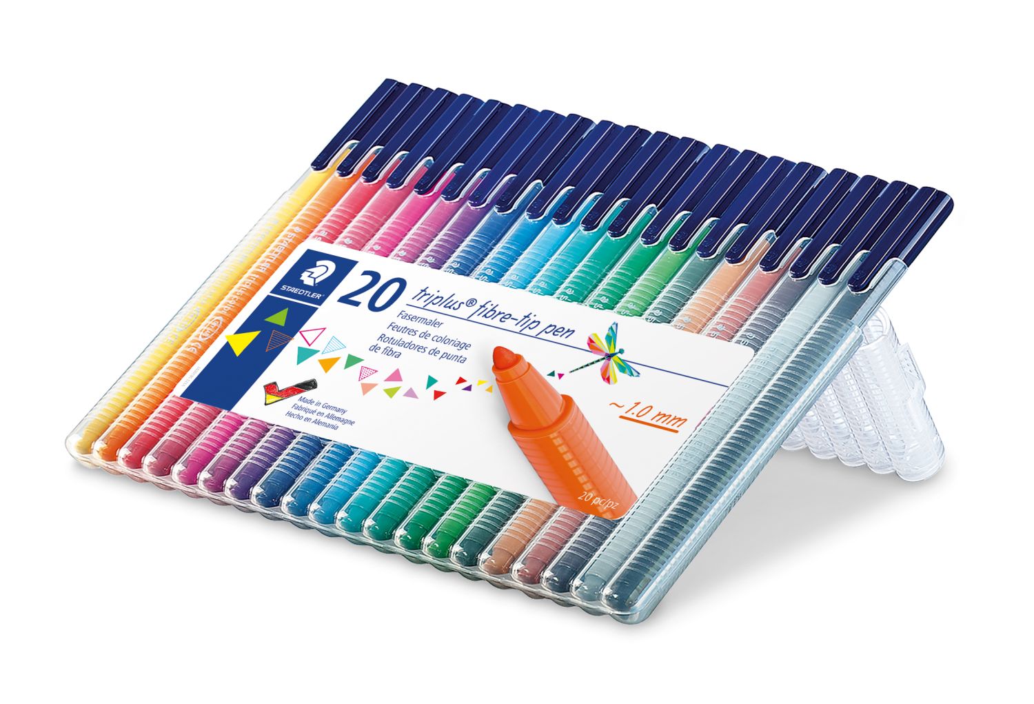 Fasermaler triplus® color 323 - ca. 1,0 mm, Box, 20 Farben Fasermaler triplus® color 323 - ca. 1,0 mm, Box, 20 Farben