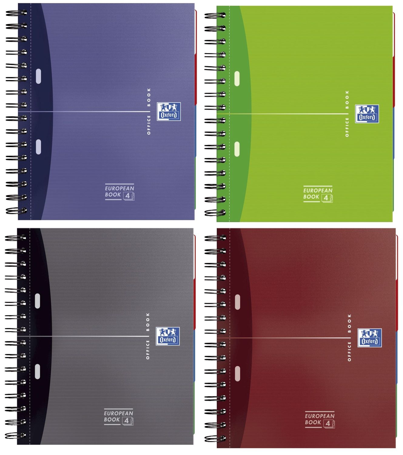 Office European Book - A4+, 5mm kariert, 120 Blatt, sortiert Office European Book - A4+, 5mm kariert, 120 Blatt, sortiert