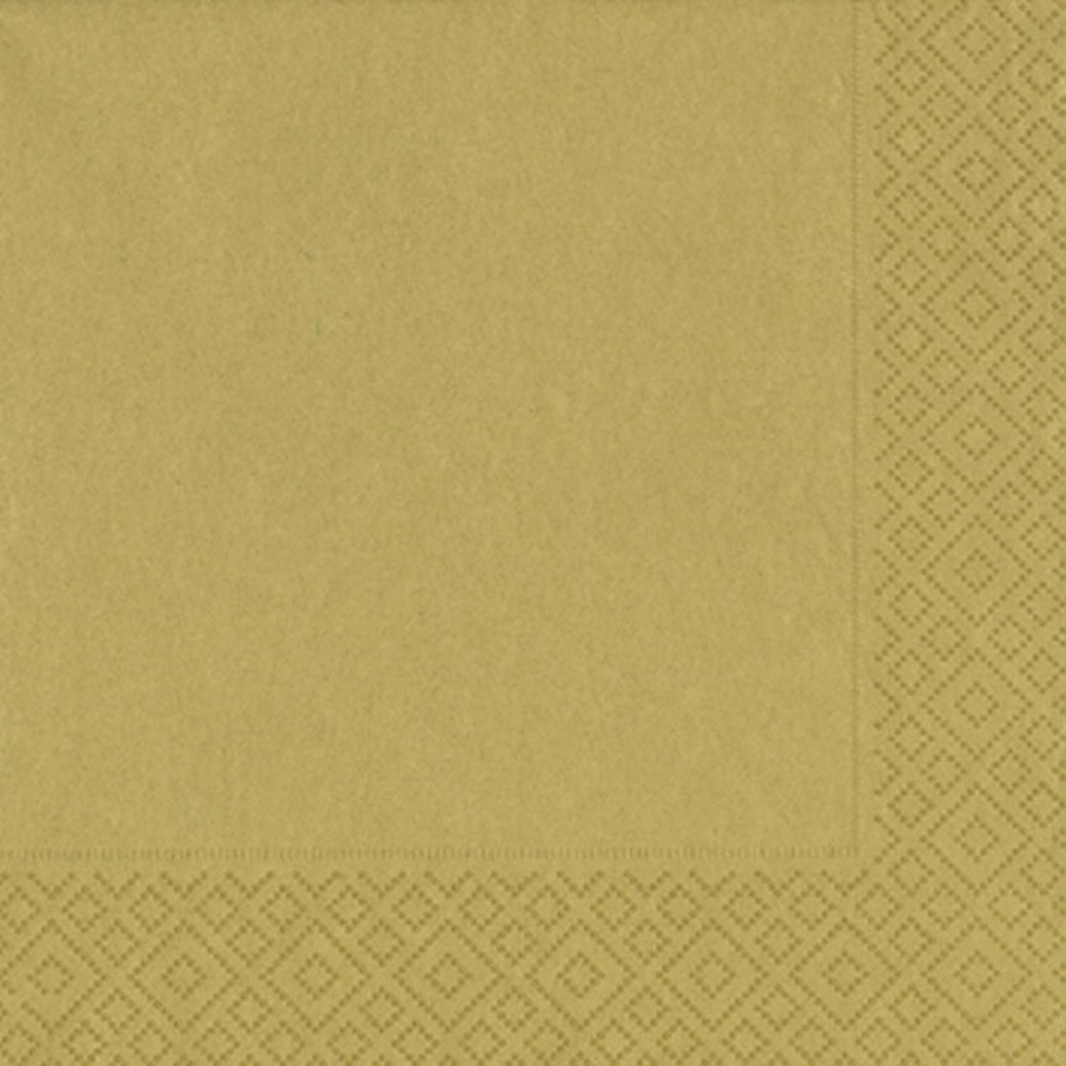 Weihnachts Lunchservietten - 33 x 33 cm, uni gold Weihnachts Lunchservietten - 33 x 33 cm, uni gold