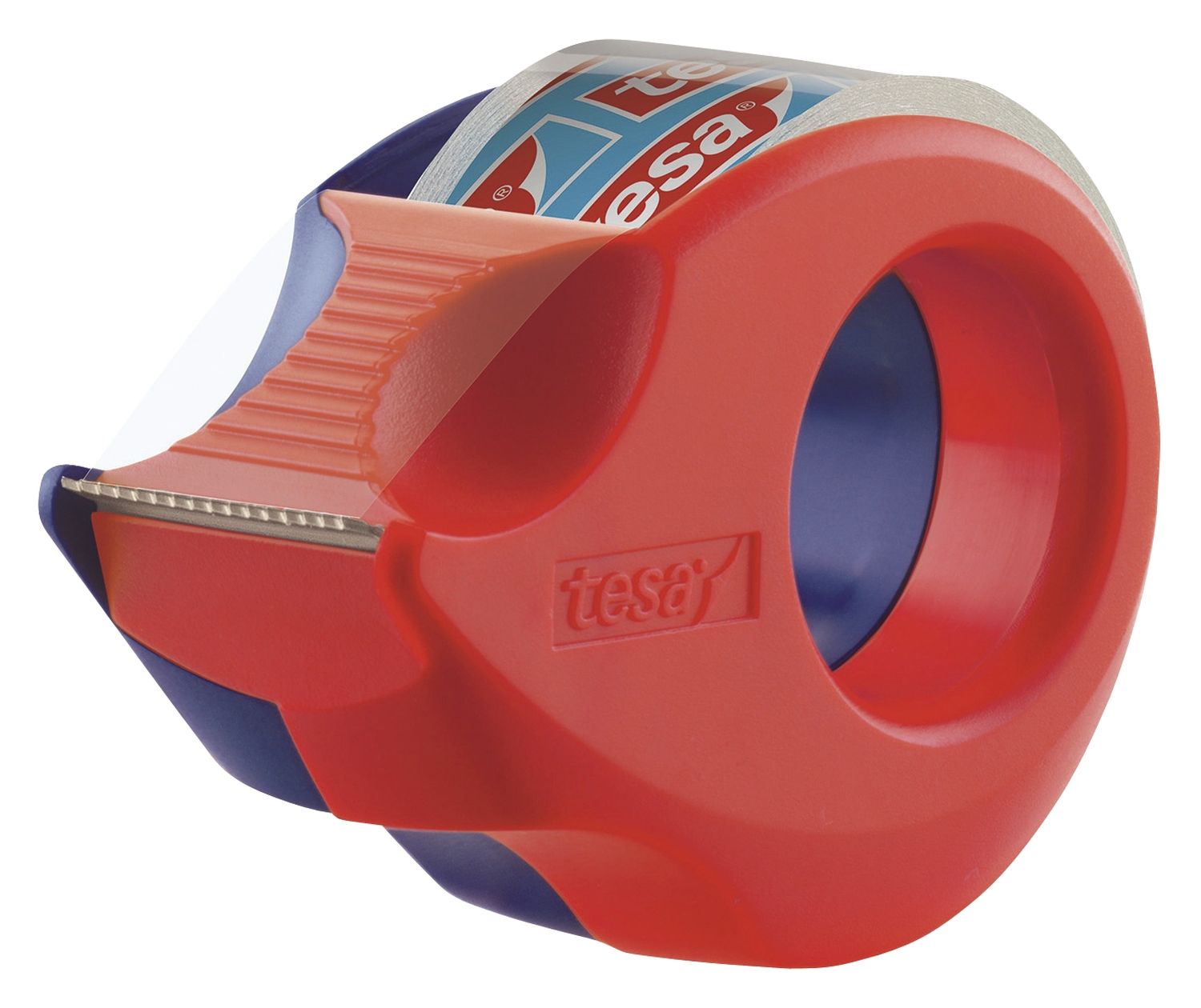 Handabroller Mini - 10 m : 19 mm, rot-blau