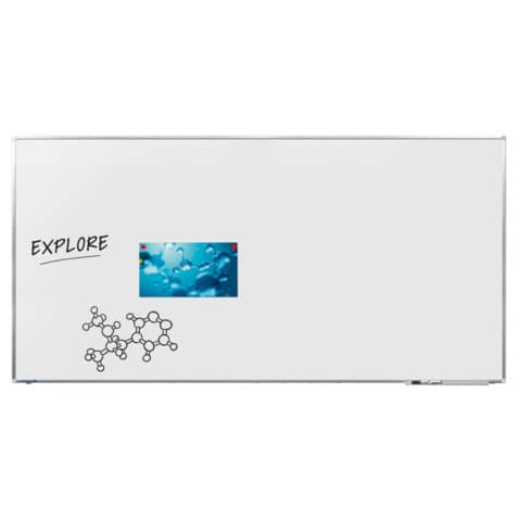 Whiteboard Legamaster Premium Plus 7-101056, 180 x 90 cm, emalliert, Alurahmen, senk- oder waagerechte Wandbefestigung