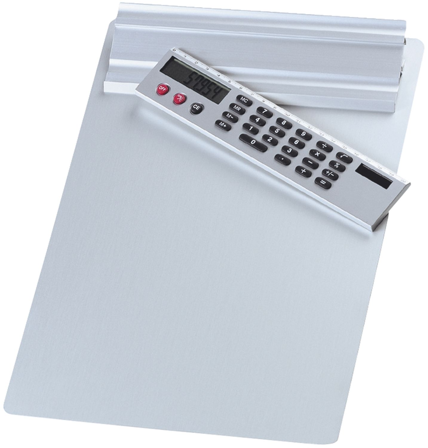 Klemmbrett aus Aluminium - silber Klemmbrett aus Aluminium - silber