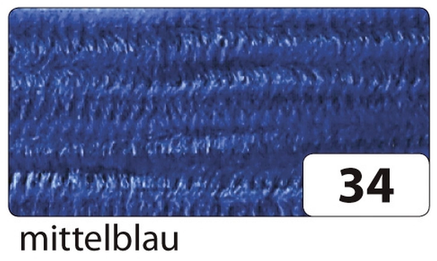 Chenilledraht - 8 mm, 10 Stück, mittelblau