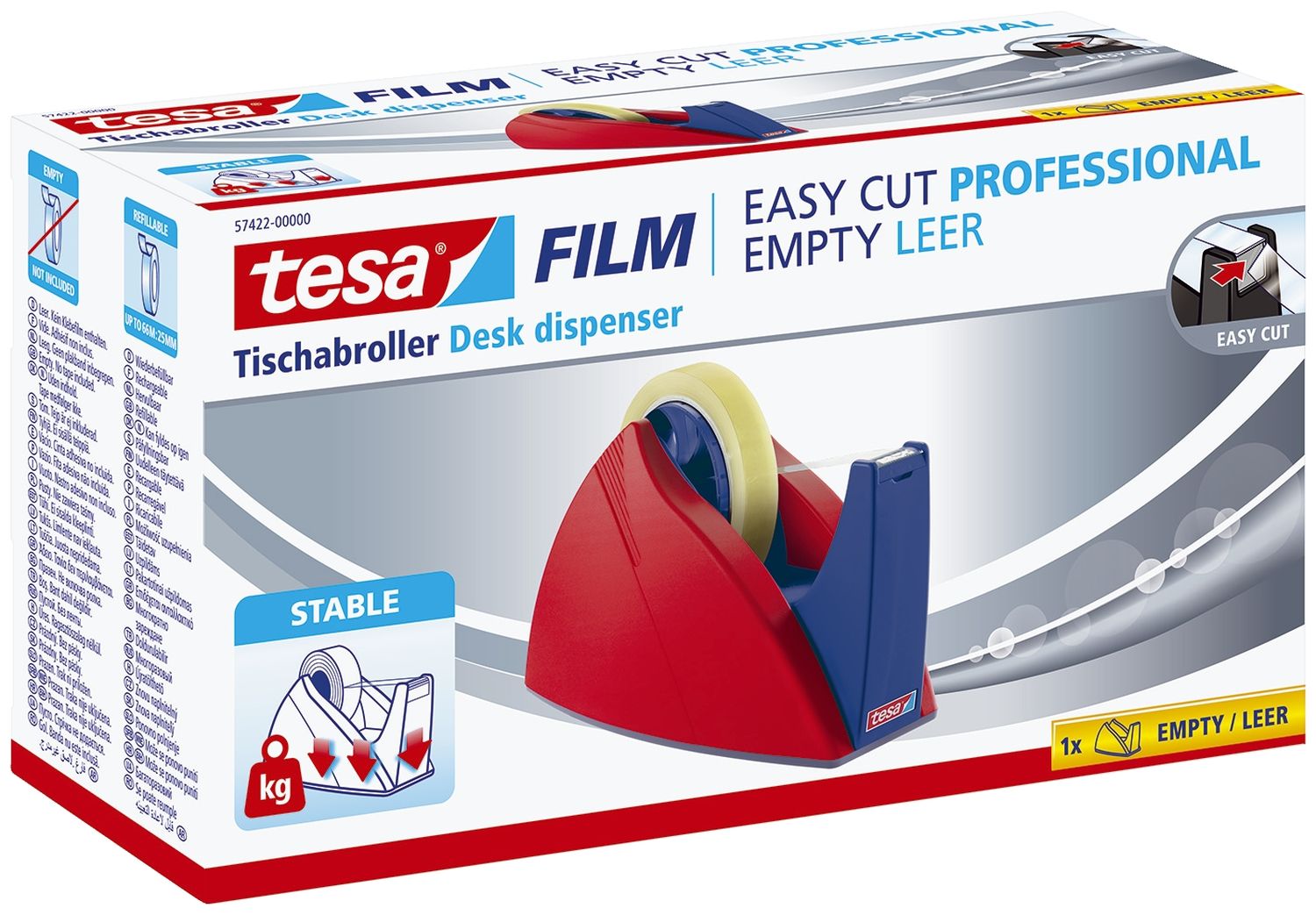 Tischabroller Easy Cut® - für Rollen bis 33 m x 19 mm, royalblau Abroller Tischabroller Easy Cut® - für Rollen bis 33 m x 19 mm, royalblau Abroller