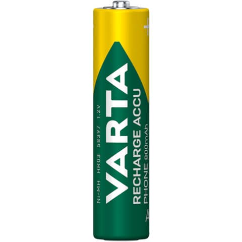 Akku Varta Rechargeable Accu Phone AAA 5839, Micro, R3, LR03, 1,5 V, 2 Stück