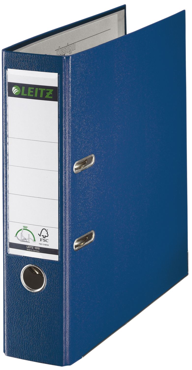 Ordner Leitz 1010-50-35 Plastikordner DIN A4, breit 80 mm, blau