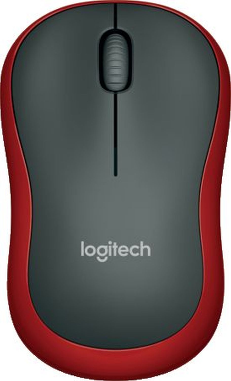 Maus M185 Wireless Optisch schwarz/rot