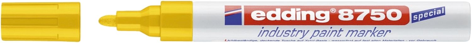 8750 Lackmarker industry paint marker - 2-4 mm, gelb 8750 Lackmarker industry paint marker - 2-4 mm, gelb