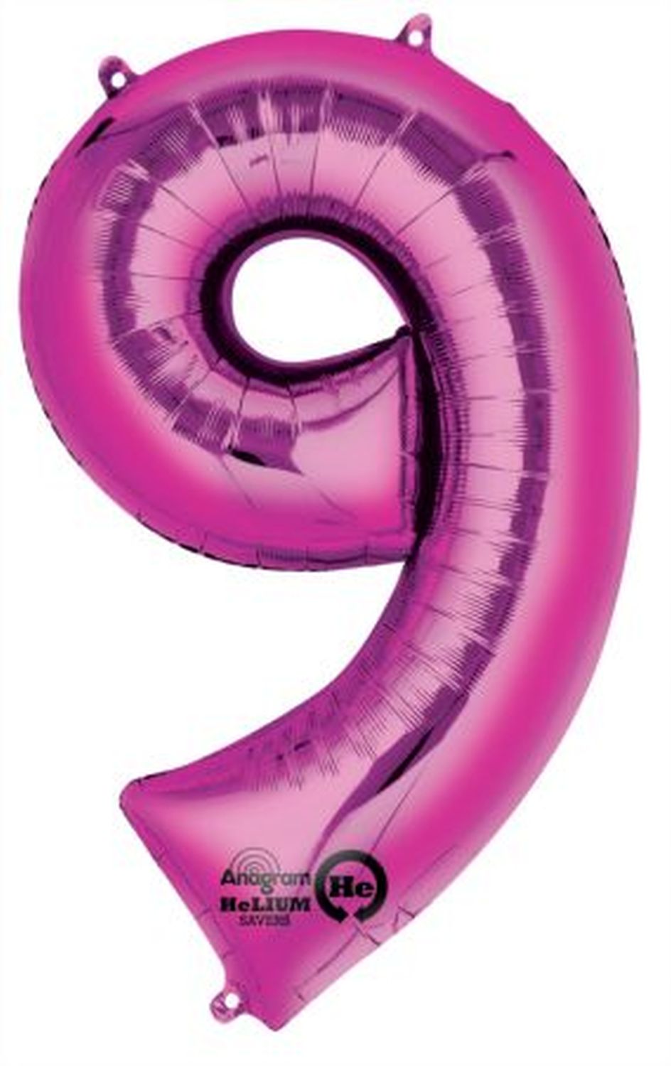 Folienballon XXL Zahl 9 - rosa