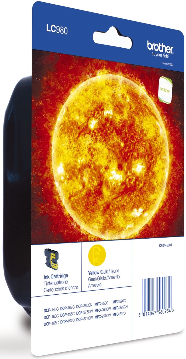 Original Brother Tintenpatrone gelb (LC-980Y)