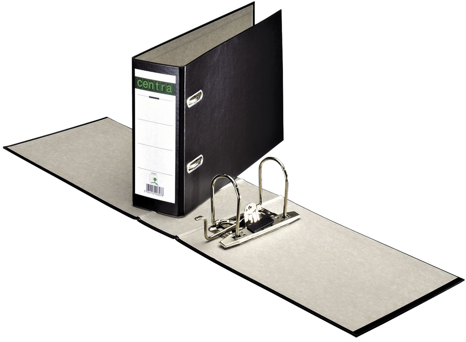 Ordner Centra 220207 DIN A5 quer, Hartpappe, breit 70 mm, schwarz