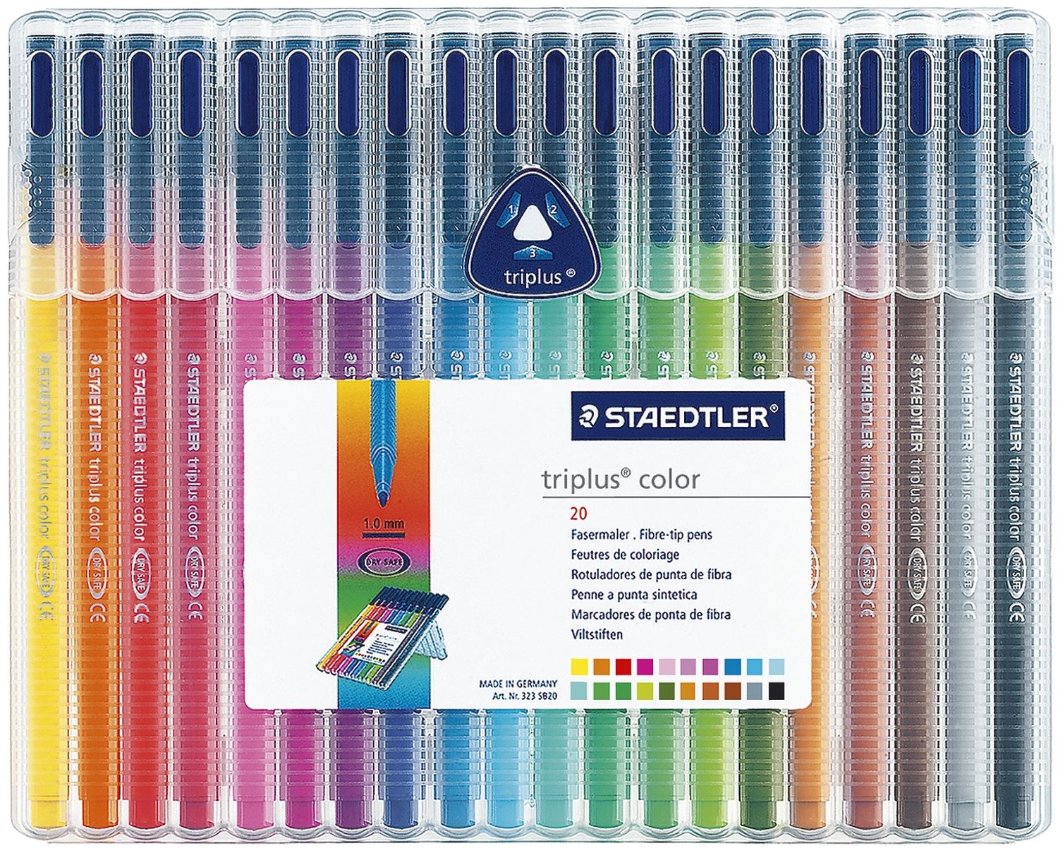 Fasermaler triplus® color 323 - ca. 1,0 mm, Box, 20 Farben Fasermaler triplus® color 323 - ca. 1,0 mm, Box, 20 Farben