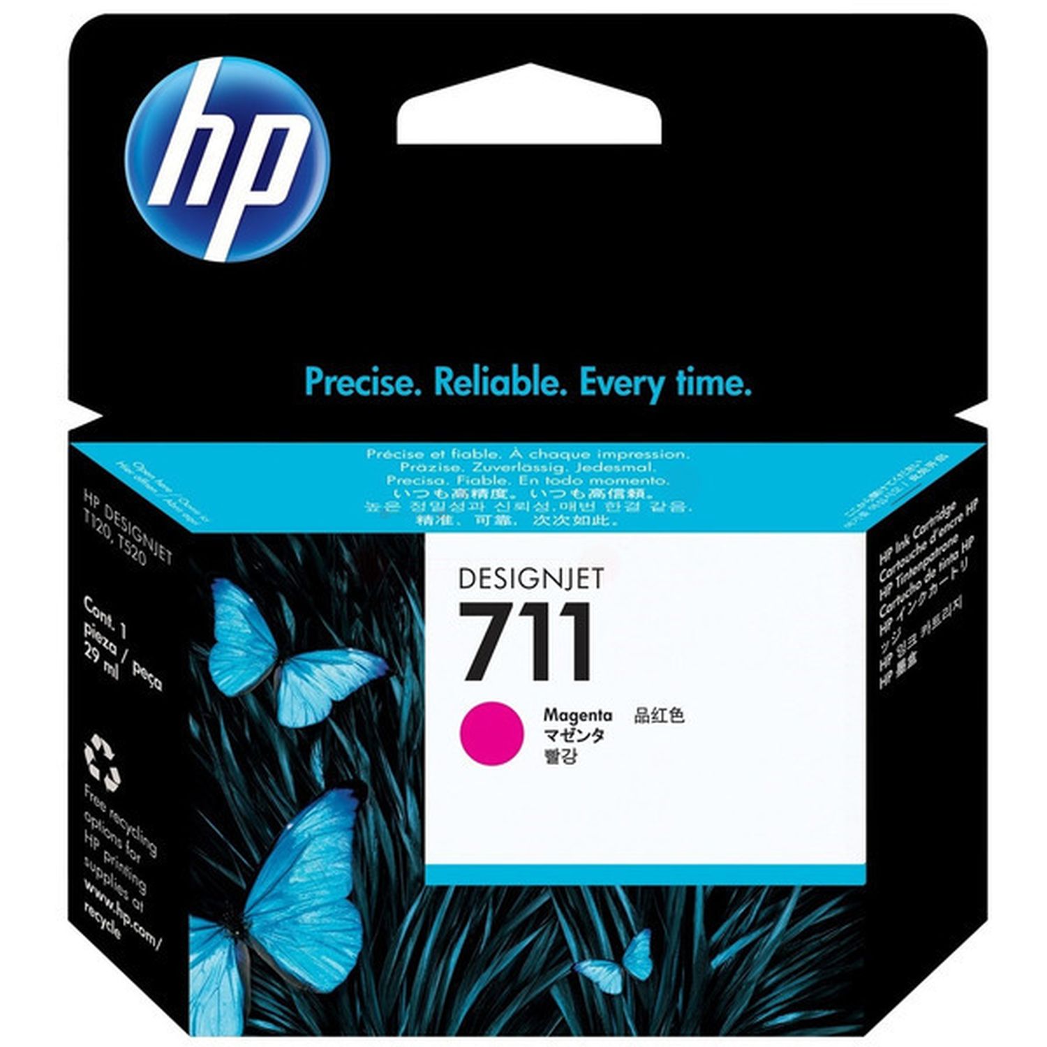 Original HP Tintenpatrone magenta (CZ131A,711,711M,711MAGENTA,NO711,NO711M,NO711MAGENTA)