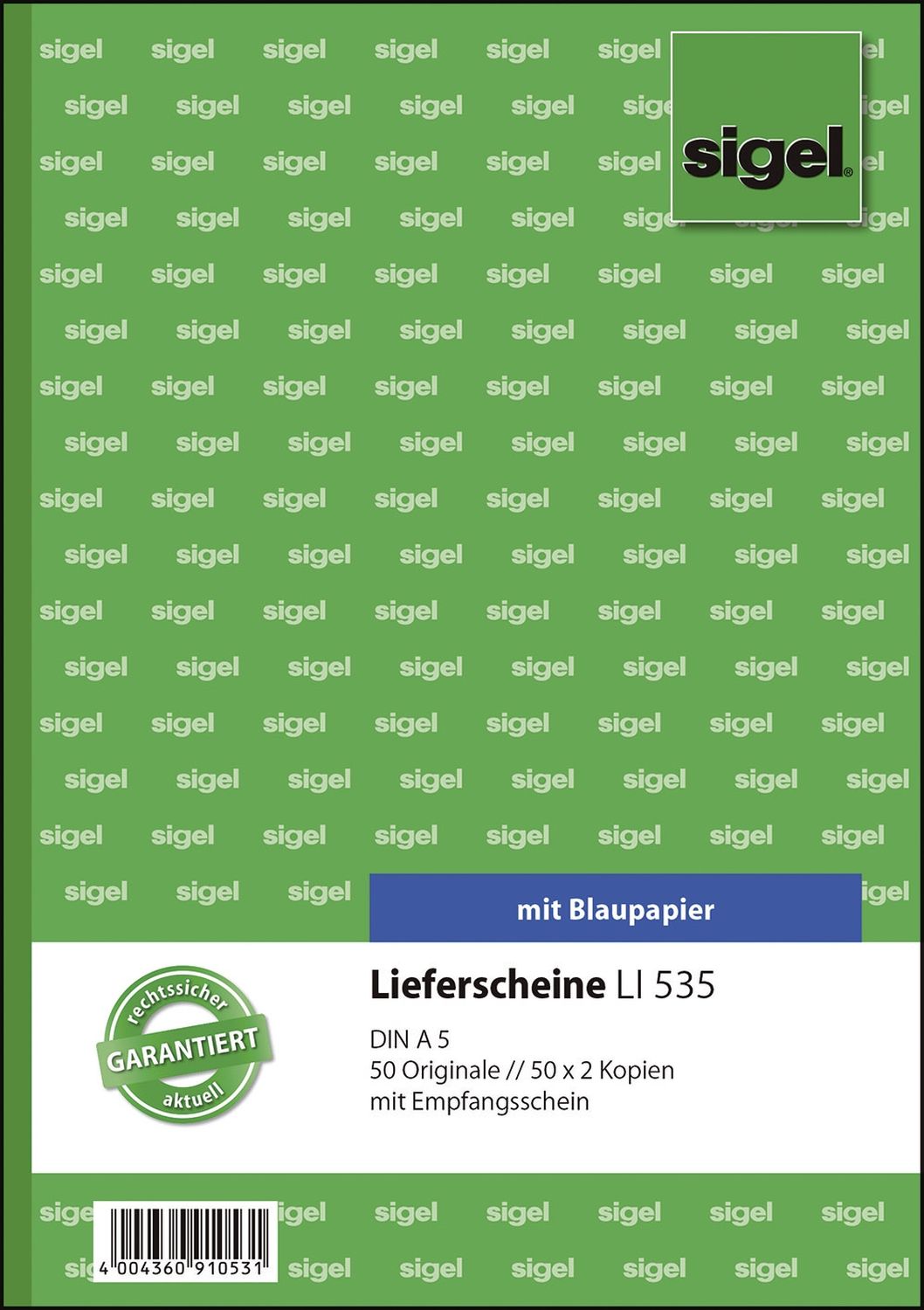 Lieferscheine mit Empfangsschein - A5, 1., 2. und 3. Blatt bedruckt, 3 x 50 Blatt Lieferscheine mit Empfangsschein - A5, 1., 2. und 3. Blatt bedruckt, 3 x 50 Blatt