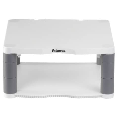 Monitorständer Fellows Premium 91717, höhenverstellbar, Kunststoff, platingrau