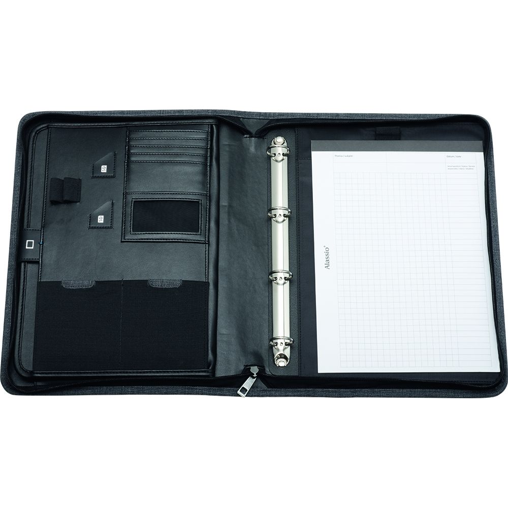 Ringbuchmappe LAZIO - 28,5 x 36 x 5 cm, grau Ringbuchmappe LAZIO - 28,5 x 36 x 5 cm, grau