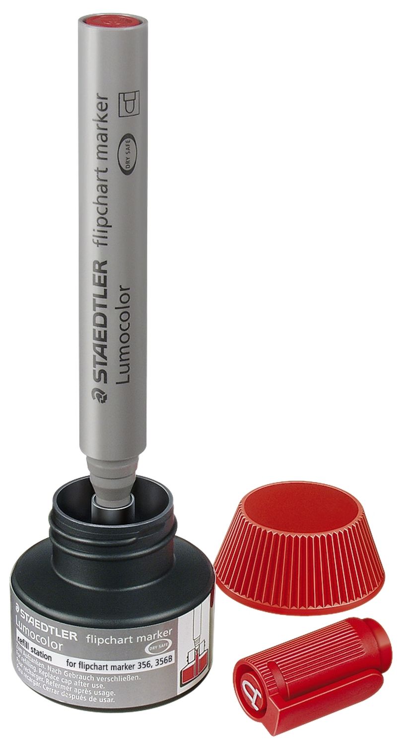 Tinte für Marker Lumocolor® refill station - 30 ml, rot