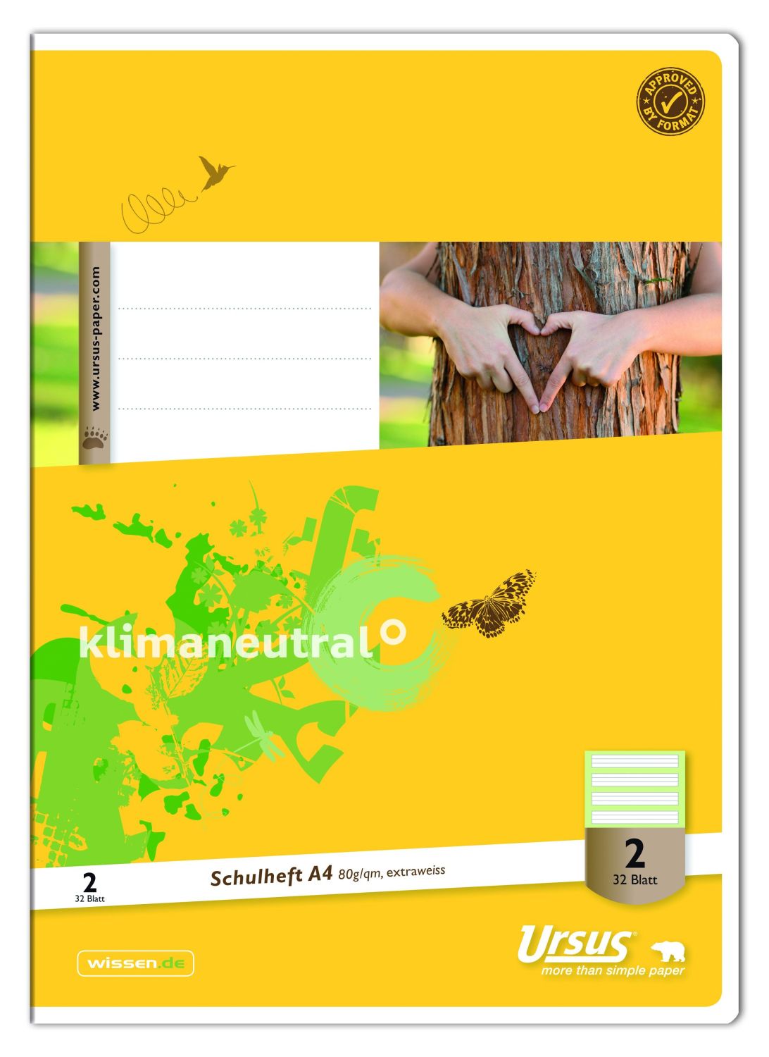 Heft LIN2 - A4, 32 Blatt, 80 g/qm, liniert Heft LIN2 - A4, 32 Blatt, 80 g/qm, liniert