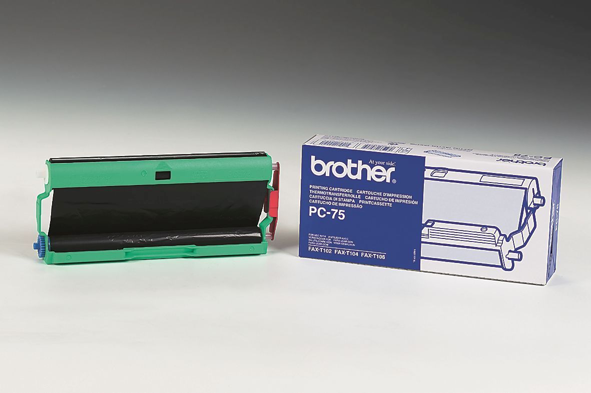 Original Brother Thermo-Transfer-Rolle mit Kassette (PC-75) Original Brother Thermo-Transfer-Rolle mit Kassette (PC-75)