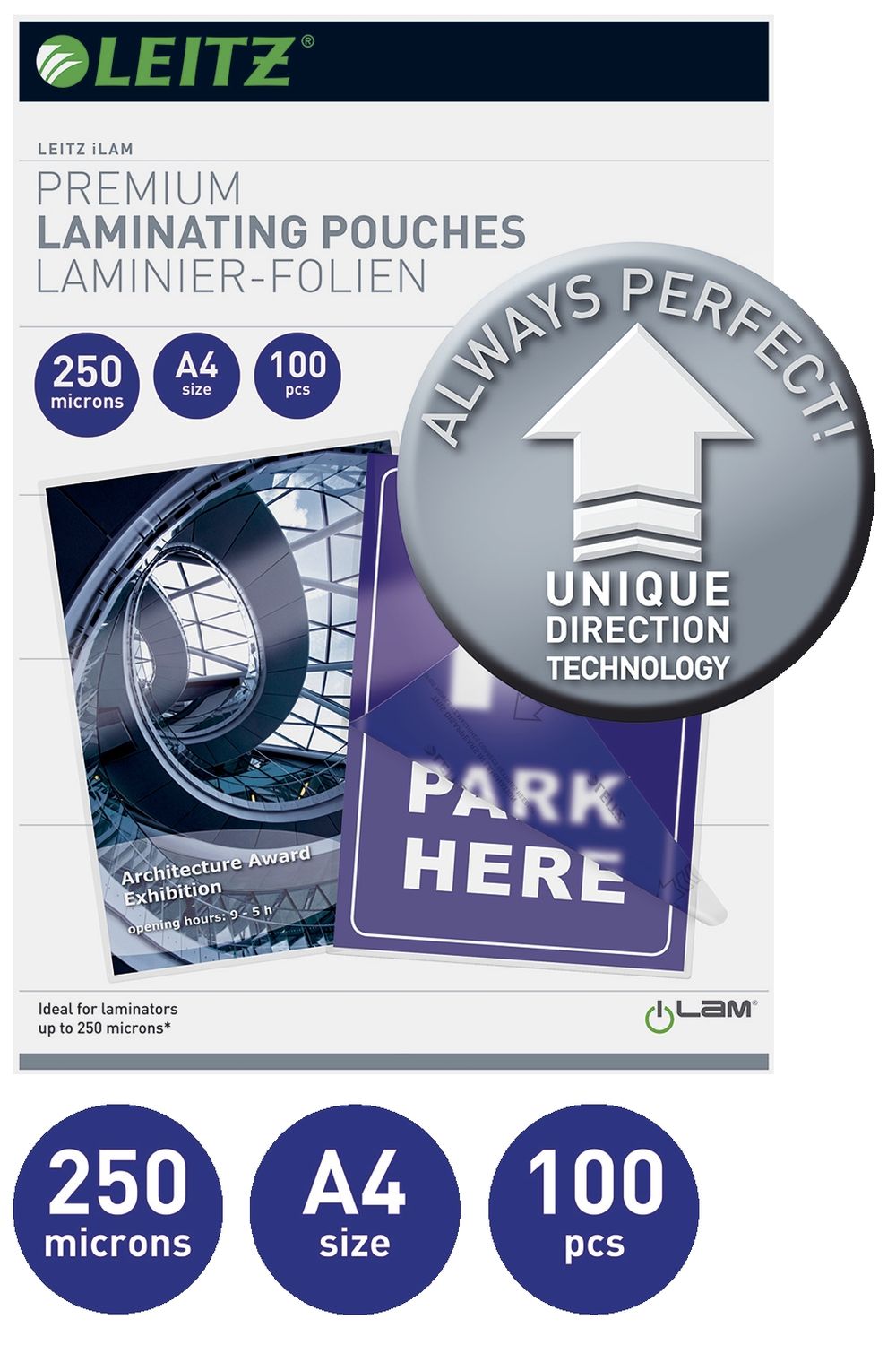 7484 Laminierfolie UDT - A4, glänzend, 250 mym, 100 Stück 7484 Laminierfolie UDT - A4, glänzend, 250 mym, 100 Stück