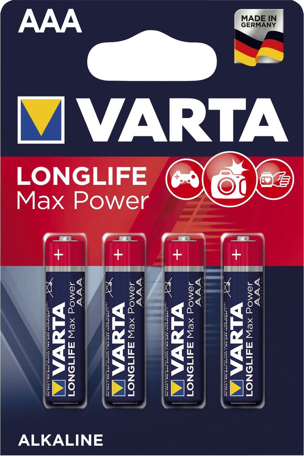 Batterien LONGLIFE Max Power - Micro/LR03/AAA, 1,5 V Batterien LONGLIFE Max Power - Micro/LR03/AAA, 1,5 V