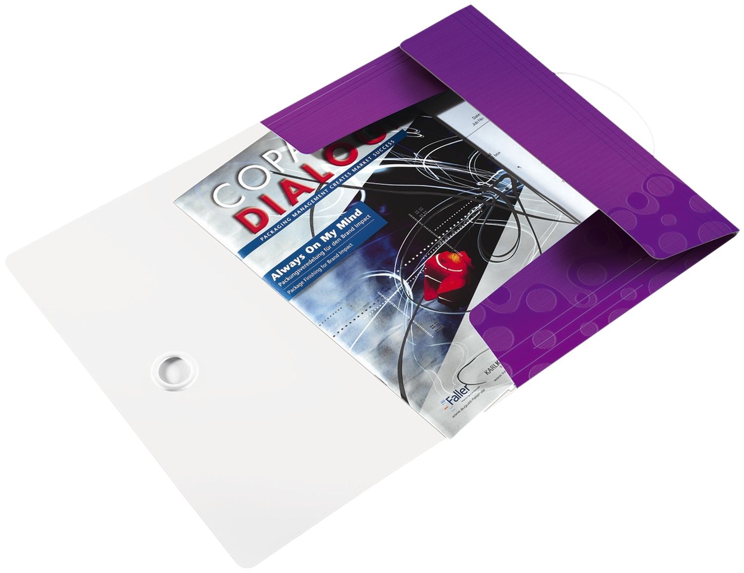4599 Eckspannermappe WOW - A4, PP, violett 4599 Eckspannermappe WOW - A4, PP, violett
