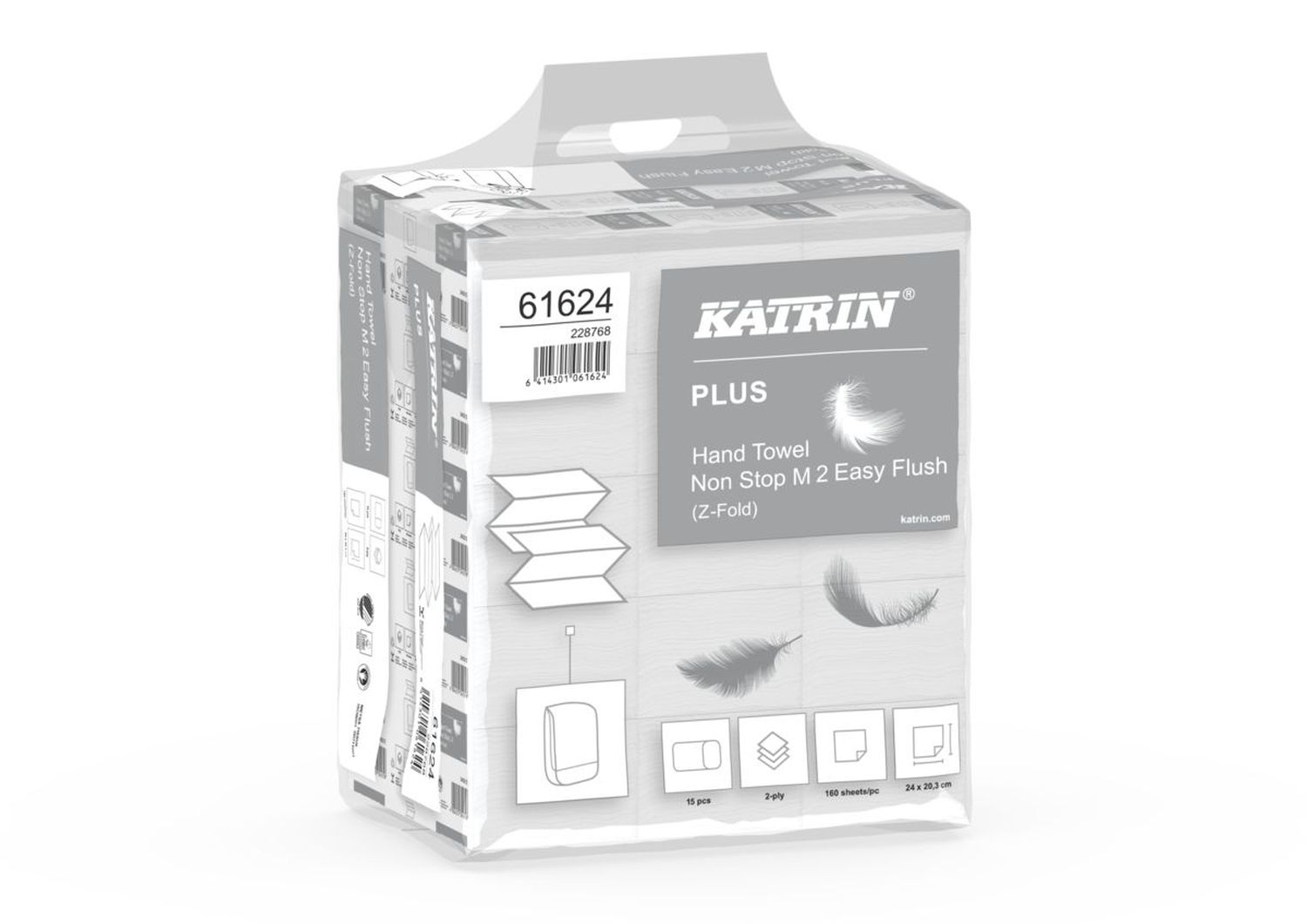 Falthandtuch Classic Non Stop EasyFlush M2 hochweiß Z-Falz 2400 Blatt Falthandtuch Classic Non Stop EasyFlush M2 hochweiß Z-Falz 2400 Blatt