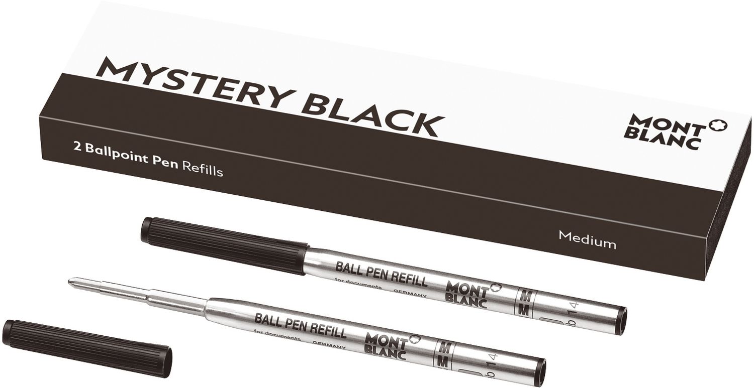 Kugelschreibermine - M, 2 Minen, mystery black Kugelschreibermine - M, 2 Minen, mystery black