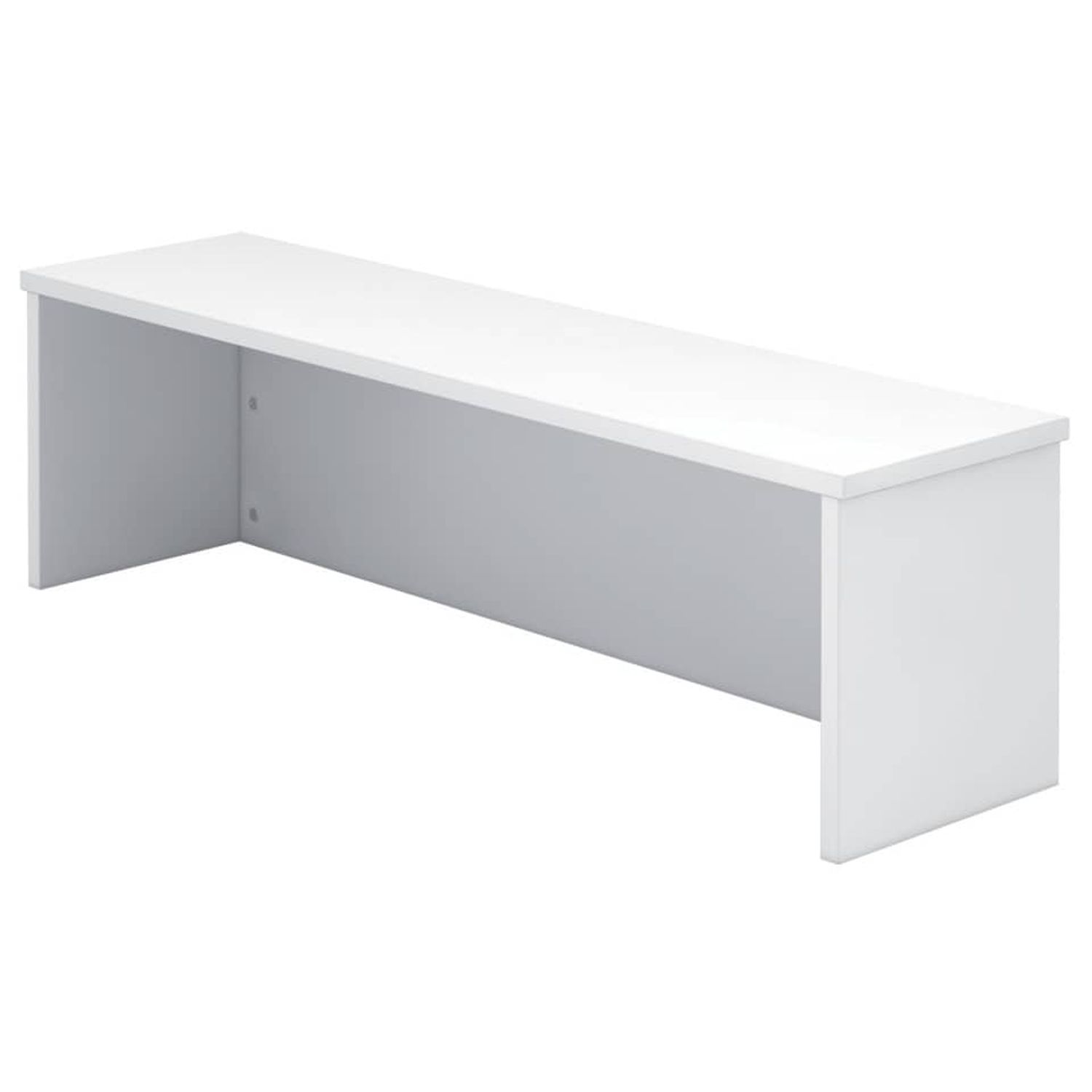 Thekenaufsatz für Schreibtisch - 120 cm, 1OH, Weiß Thekenaufsatz für Schreibtisch - 120 cm, 1OH, Weiß