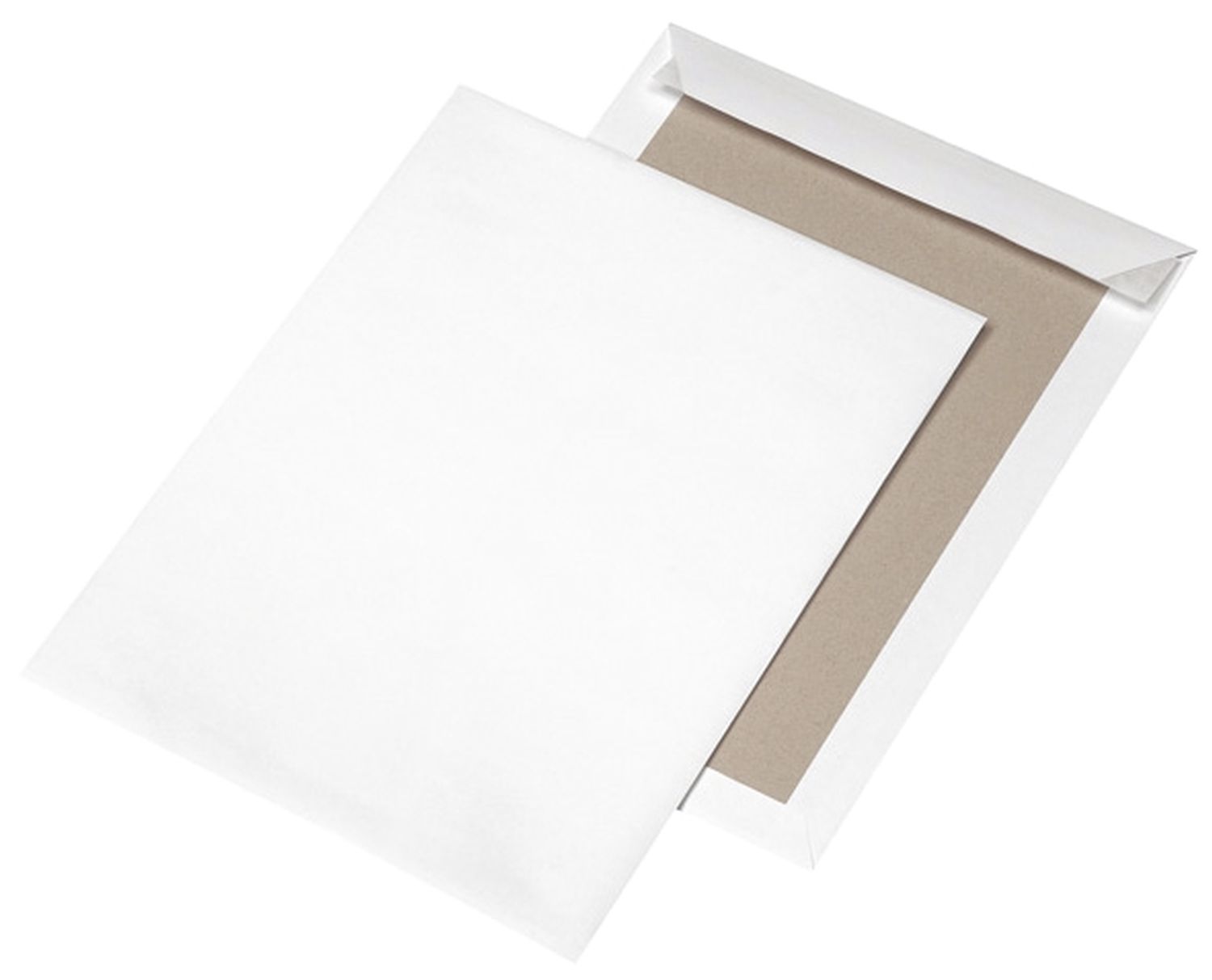 Papprückwandtaschen MAILmedia® 30002528, B4, ohne Fenster, 120 g/qm, weiß, 125 Stück