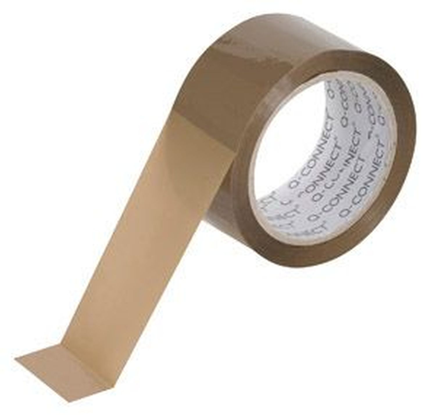 Packband Q-Connect KF04381, PP, 50 mm x 66 m, braun, VE = 6 Rollen