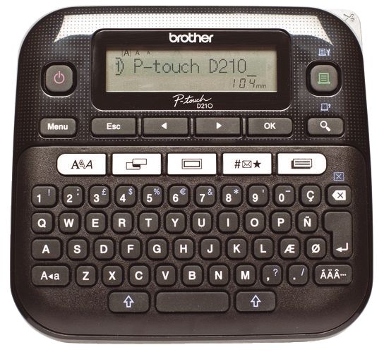 Beschriftungsgerät P-touch D210VP im Hartschalenkoffer Beschriftungsgerät P-touch D210VP im Hartschalenkoffer