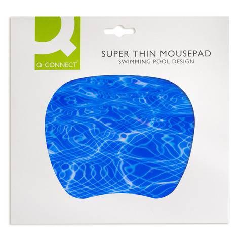 Mauspad Q-Connect KF04557, Swimmingpool, 17 x 21 cm, blau
