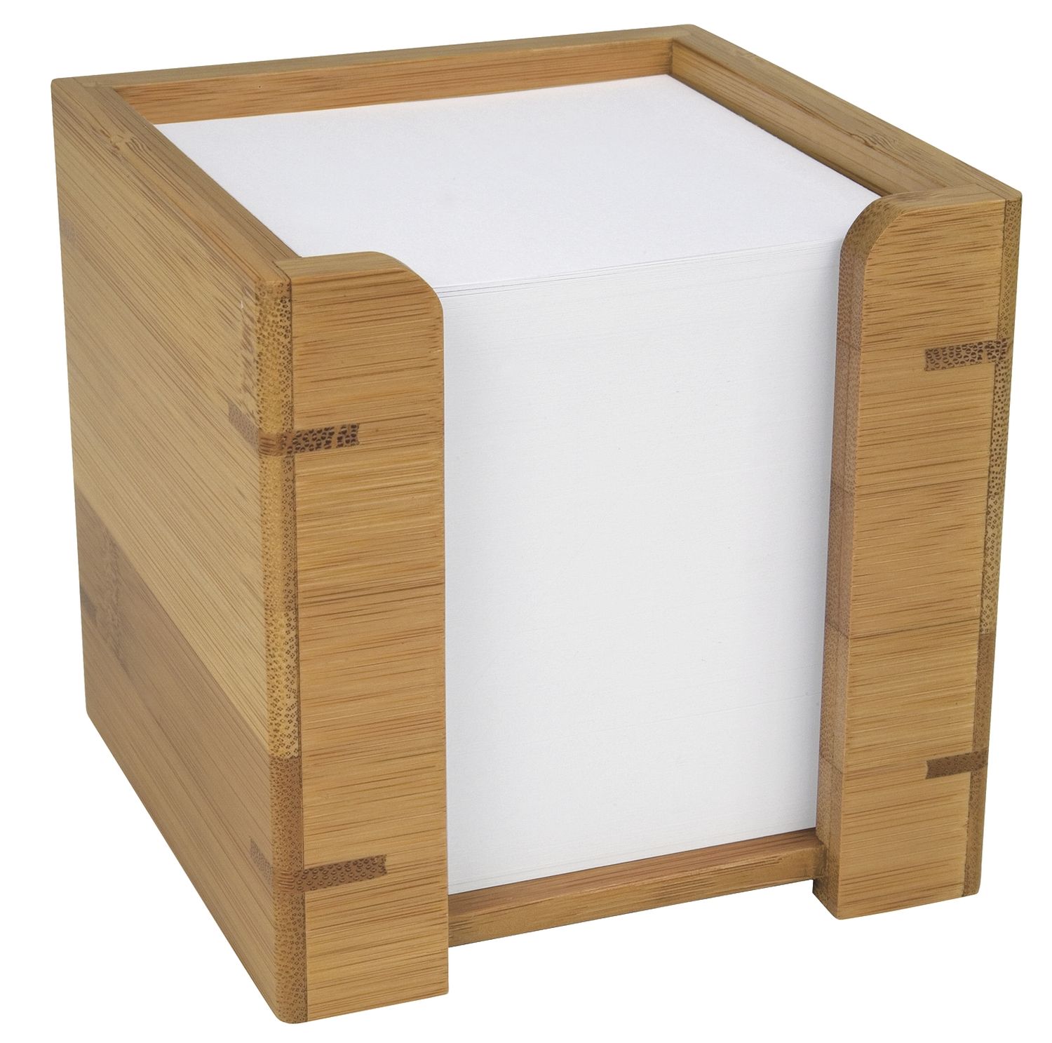 Zettelbox mit Papier - Bambus Zettelbox mit Papier - Bambus