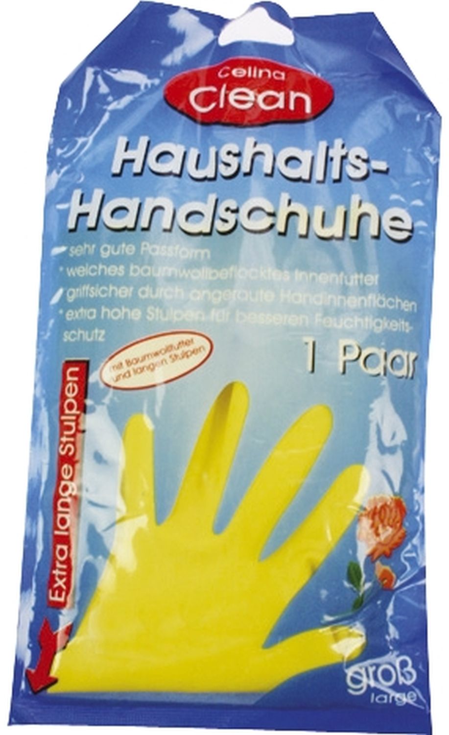 Gummihandschuhe Clean 60568 aus Latex, Größe L, 1 Paar, farbig sortiert Gummihandschuhe Clean 60568 aus Latex, Größe L, 1 Paar, farbig sortiert