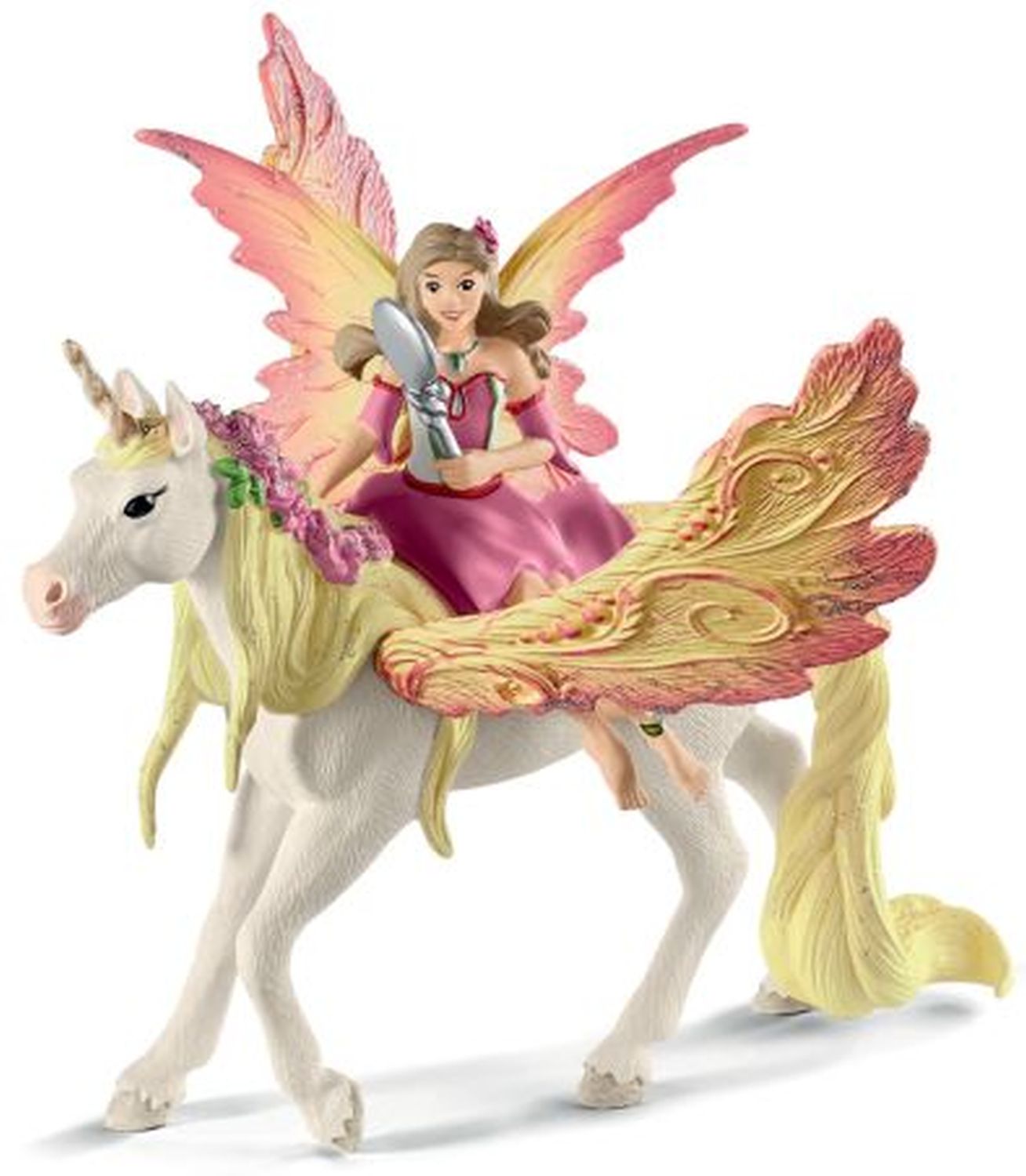 Spielzeugfigur Feya mit Pegasus-Einhorn