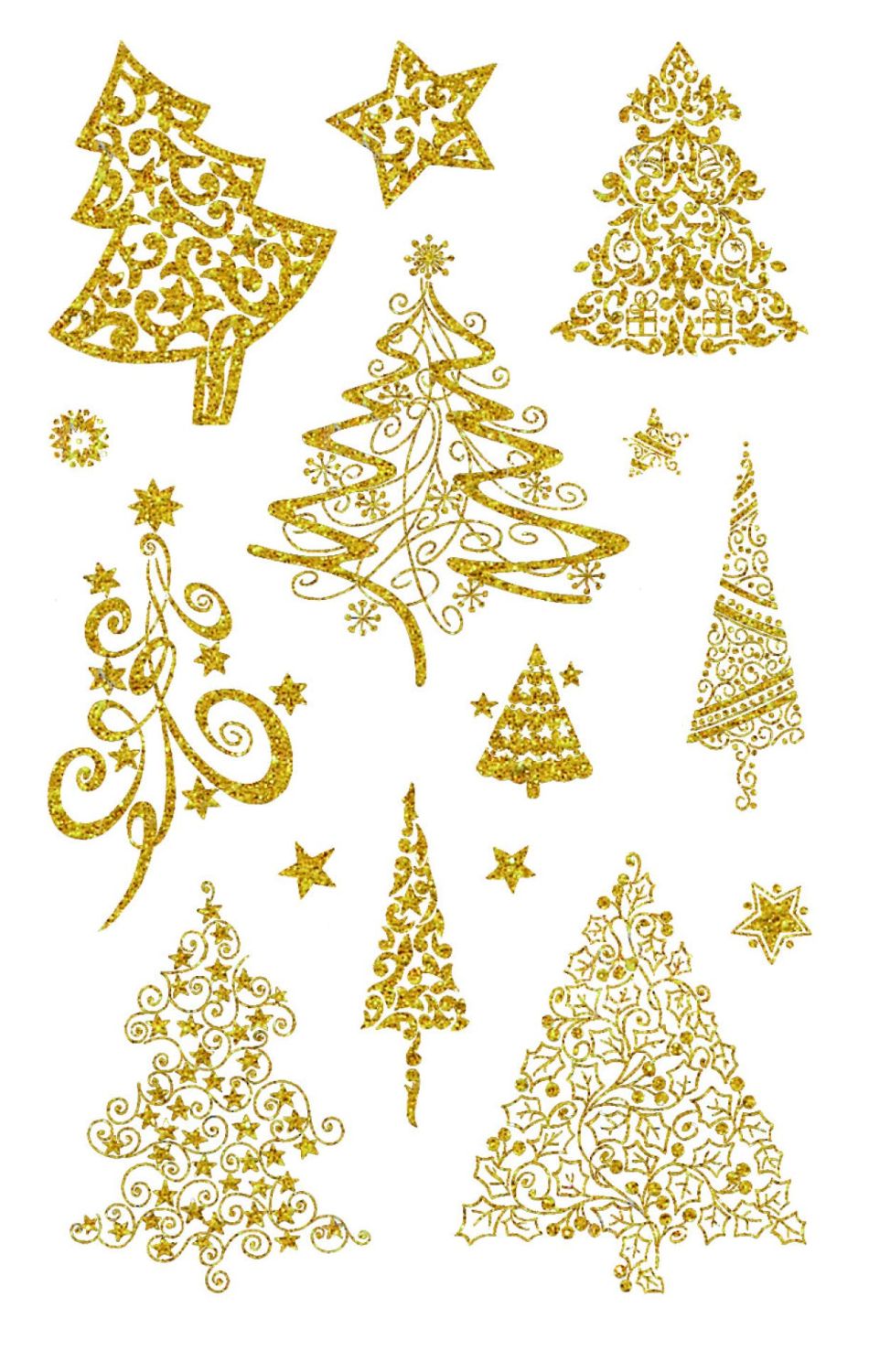 Z-Design 52273 Weihnachtssticker - Weihnachtsbäume, goldgeprägt, 30 Sticker Z-Design 52273 Weihnachtssticker - Weihnachtsbäume, goldgeprägt, 30 Sticker
