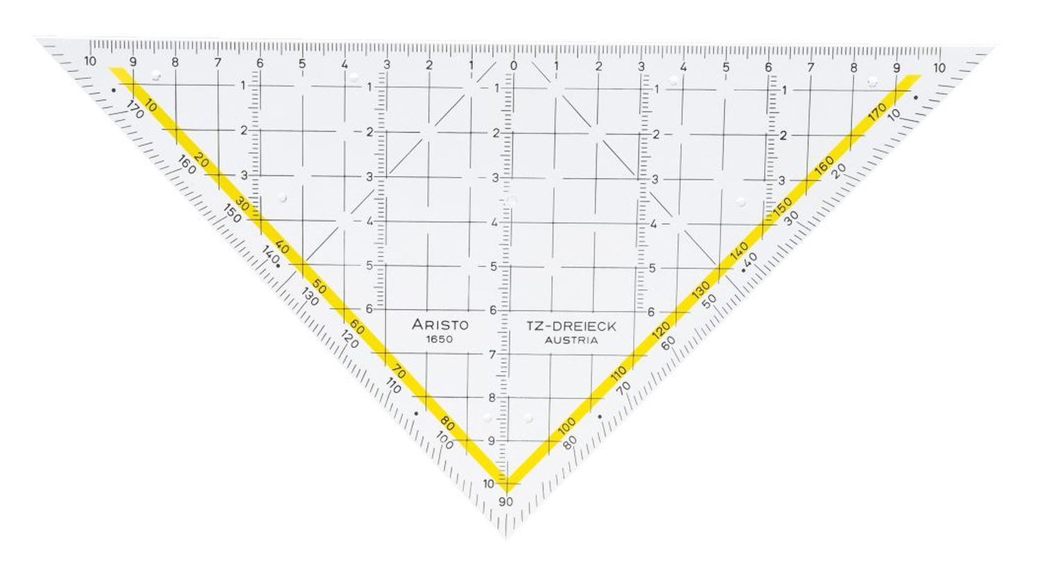 Zeichendreieck TZ-Dreieck®, Plexiglas® ohne Griff, 225 mm, glasklar Zeichendreieck TZ-Dreieck®, Plexiglas® ohne Griff, 225 mm, glasklar