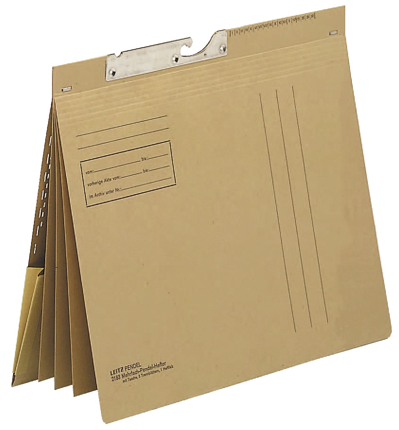 2183 Pendel-Mehrfachhefter Combi - vier kfm. Heftungen, Natronkarton (RC), naturbraun 2183 Pendel-Mehrfachhefter Combi - vier kfm. Heftungen, Natronkarton (RC), naturbraun