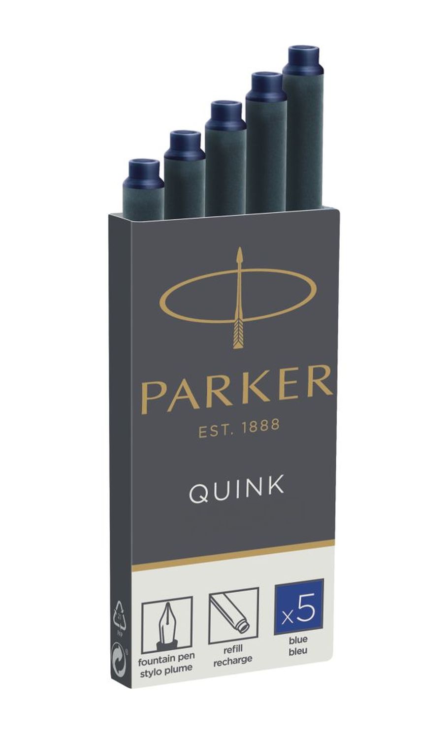 Tintenpatrone Quink - blau, 5 Patronen Tintenpatrone Quink - blau, 5 Patronen